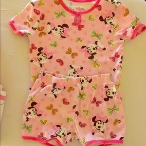 Toddler Girls Minnie Mouse Short Pajamas 4T